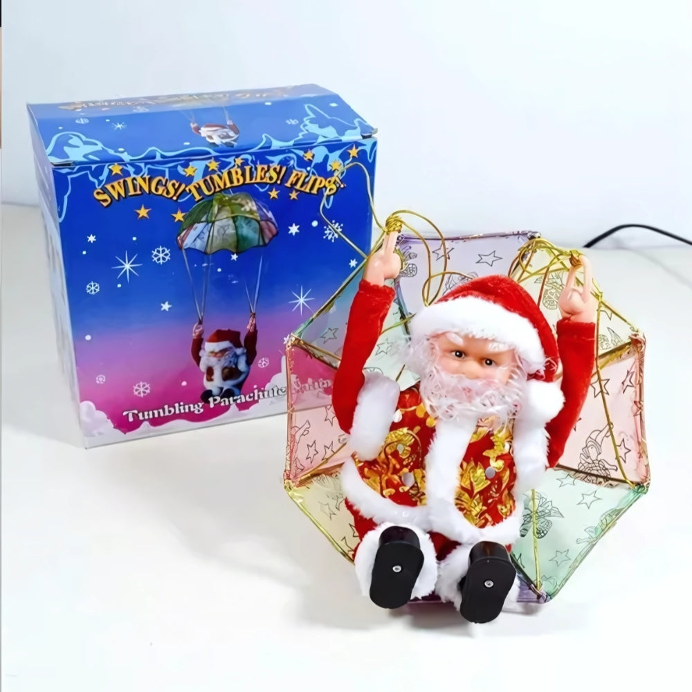 SANTA AIRPRO™ - Santa en Paracaídas Giratorio Músical